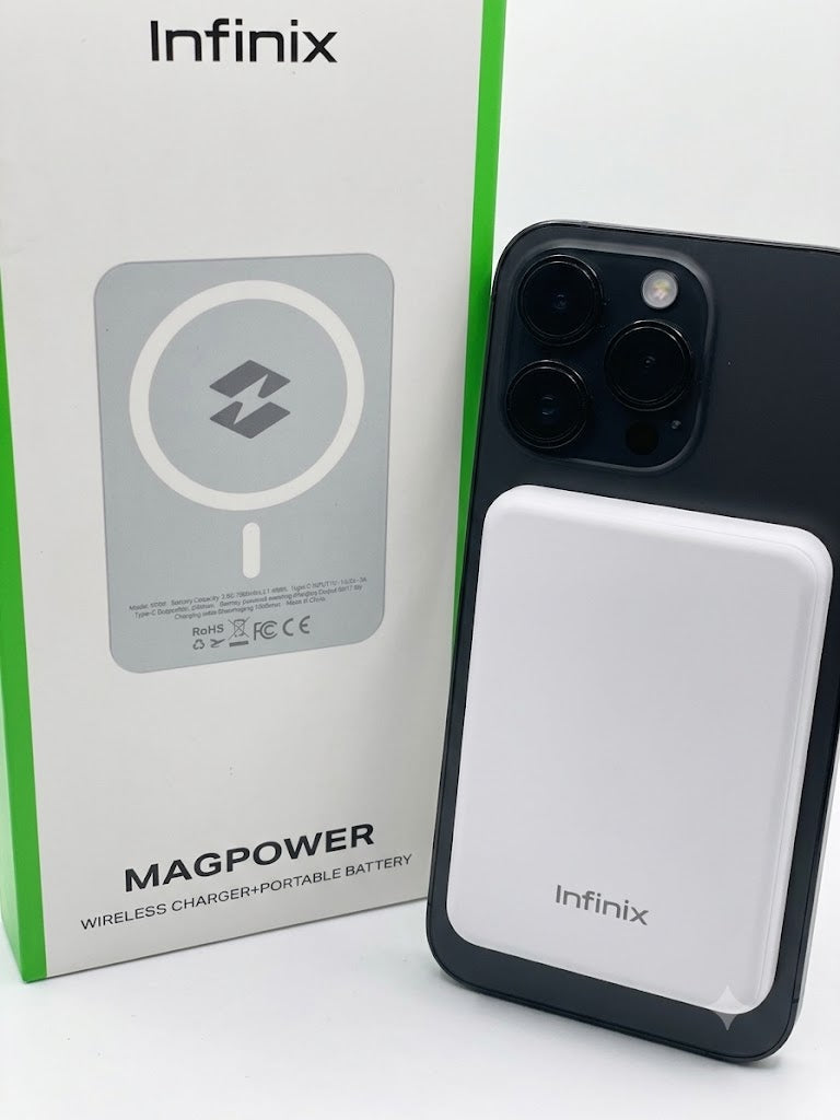 Infinix XP03 Wireless MagPower Bank – Magnetic Fast Charging | 6-Month Replacement Warranty & Free Shipping