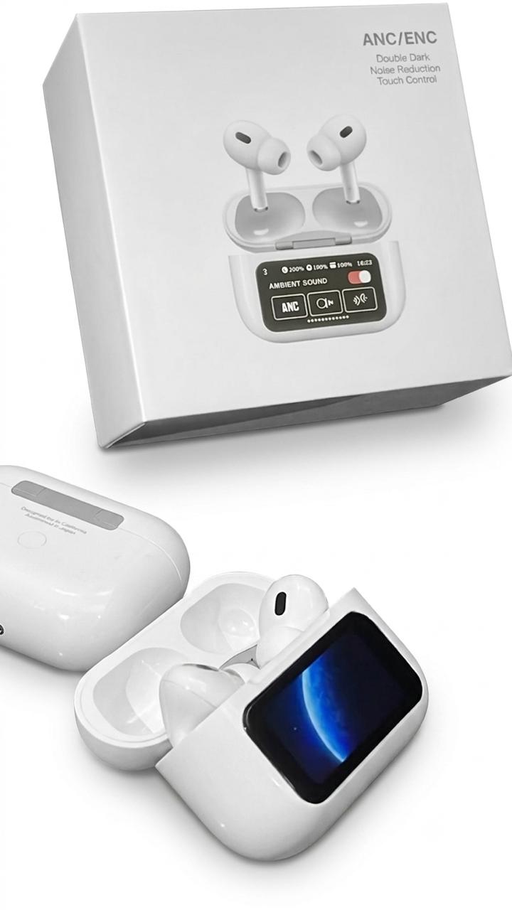 AIRPORDS PRO 9 WITH SCREEN ANC/ENC MORE FEATURES FREE DELIVERY WATERPROOF